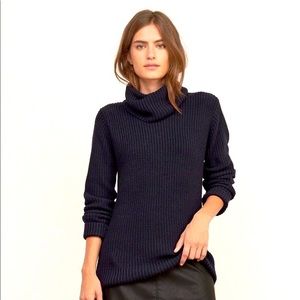Navy Turtleneck (Size S) - Oversized & Comfy